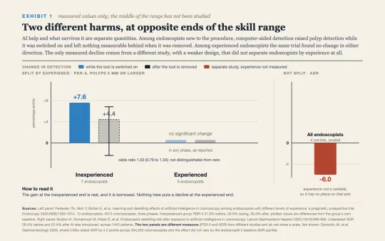 A gradient from novice to expert with never-skilling at one end and de-skilling at the other.